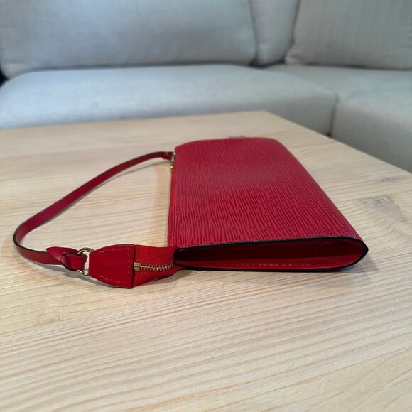 Louis Vuitton Red Epi Pochette - Picture 7 of 14